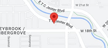 Map of our Houston, TX location