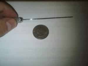 Micro cannula used for chin liposuction at Houston Liposuction Center
